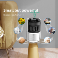 Purificateur d'air anti-odeur de fumée, élimination de 99,97 % des particules, minuterie à 3 vitesses, 35 W, économie d'énergie, chambre, bureau, bureau à domicile, plastique