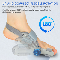 Correcteur d'hallux valgus à bouton réglable pour soulager l'hallux valgus