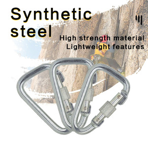 Tùy Chỉnh Chất Lượng Cao 23Kn Khóa Thép Carabiner Cho Leo Núi Và Mùa Thu Bảo Vệ Elite Carabiner Móc - Product Image 6