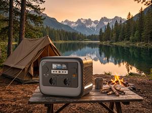 Générateur solaire portable C700 700W, batterie MPPT, onde sinusoïdale pure, charge rapide AC Type C, camping en plein air - Product Image 1