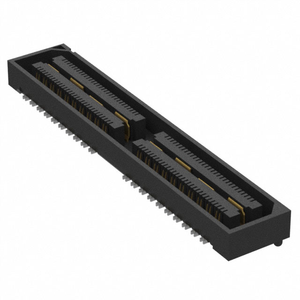 ตัวเชื่อมต่อแบบสองแถว Original QSH-060-01-F-D-A 120 ตำแหน่ง ระยะห่าง 0.5 มม. สำหรับเชื่อมต่อบอร์ดกับบอร์ด แบบ SMT ชุบทอง วัสดุ PVC ผลิตในสหรัฐอเมริกา - Product Image 1