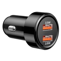 Cargador Rápido de Doble Puerto de 33W y 18W - Carga Rápida Universal para /VIVO /Xiao-mi Turbo/Sam-sung con Carga Adaptativa