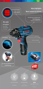 Kit de <span class=keywords><strong>visseuse</strong></span> à chocs <span class=keywords><strong>sans</strong></span> <span class=keywords><strong>fil</strong></span> Bosh GDR 120-LI 12V, 100 Nm - Product Image 5