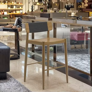 Phong cách Hiện Đại Đồ nội thất sang trọng dây <span class=keywords><strong>wicker</strong></span> trở lại tay vịn ngoài trời thanh gỗ tếch Phân - Product Image 3