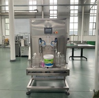 Huile alimentaire polyvalente 1000ml-25kg, lubrifiant de lavage, semi-automatique, moteur PLC, double buse, acier inoxydable de qualité alimentaire