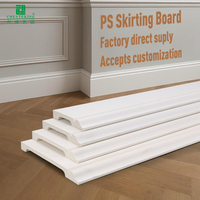 Moulures décoratives en PS, plinthes autocollantes imperméables pour la rénovation intérieure