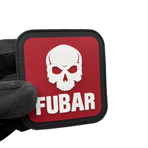 FUBAR Terribile Patch Luminosa a Forma di Teschio Distintivo Morale Spilla 3D Resistente all'Acqua in PVC Ecologico Morbido per Zaino - Product Image 3