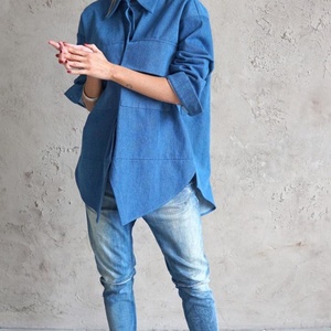 Chaqueta de Mujer de Manga Larga, Holgada, Casual, con Cuello, Estilo Boutique, Nueva Moda Otoño 2025 - Product Image 3