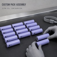 Batterie Li-ion haute capacité 21700 3,7 V 6500 mAh avec décharge 3C, cellule Li-ion rechargeable pour l'assemblage de packs de stockage d'énergie
