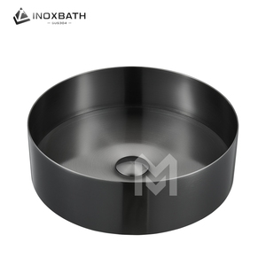 Lavabo Redondo de Acero Inoxidable 304 de Alta Gama para Proyectos Hoteleros, Lavabos de Baño - Product Image 3