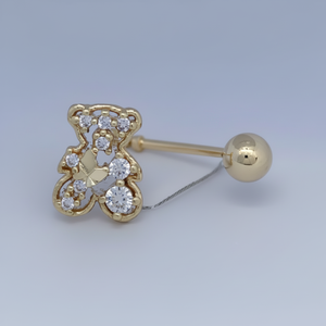 Sofisticati orecchini con diamanti eleganti a forma di farfalla di fascia alta e alla moda a cerchio a goccia - Product Image 2