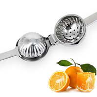Vente chaude 2 en 1 De Poche Citron Vert Concasseur De Jus De Fruits Cuisine Presse-agrumes Presse À Main En Acier Inoxydable 304 Presse-agrumes Manuel
