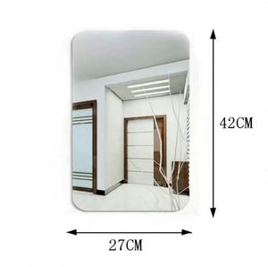 Wholesale 2024 New 20*20 High Quality Wholesale Custom Bohemian Modern Flexible Frame Less Small Oval <b>Acrylic</b> <b>Mirror</b> Combination - Product Image 3