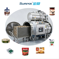 Waterstraalretortsterilisator voor babyvoeding, fruitpuree, jam en glazen potproducten