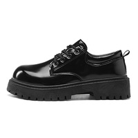 Mocassins à plateforme pour hommes, décontractés et habillés, avec boucle mors de cheval, semelle épaisse, à lacets