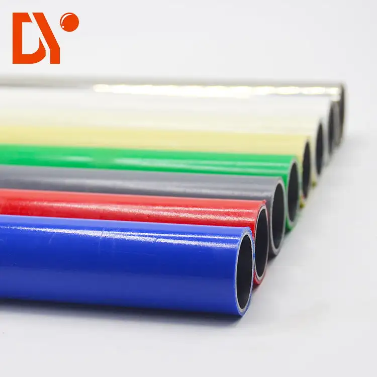 DY187 व्यास 28mm रंगीन पीई लेपित काइज़ेन स्टील दुबला पाइप/ट्यूब के लिए लचीला विधानसभा worktable