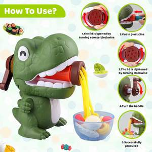 Juego de Herramientas para Hacer Fideos de Cocina con Forma de Dinosaurio Unisex con Moldes y Accesorios, Kit Creativo de Arcilla para Modelar de Colores para Niños - Product Image 6