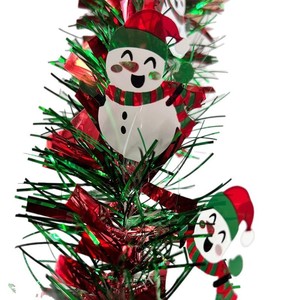 Vente chaude Décorations <span class=keywords><strong>de</strong></span> Noël Guirlande <span class=keywords><strong>de</strong></span> bas colorée et guirlande d'homme en pain d'épice du Père Noël - Product Image 6