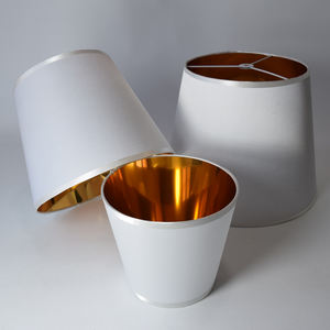 Minimalistische Weiße Stofflampenschirme - Verschiedene Größen Konische Lampenschirme für Tisch- & Stehlampen Wohndekor - Product Image 5