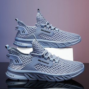 Chaussures de basketball légères pour hommes, en maille perforée, à lacets, pour l'été, style sportif, respirantes et antidérapantes - Product Image 4