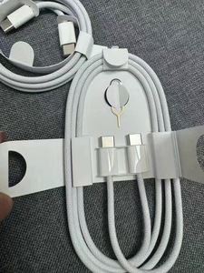 สายชาร์จเร็วแบบถัก Type-C to Type-C ความยาว 1 เมตร 60 วัตต์ สายชาร์จเร็ว USB-C to USB-C แบบถักไนลอน สำหรับ iPhone 15 16 17 18 - Product Image 3