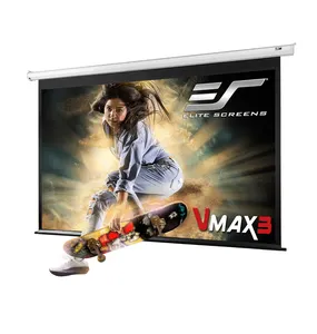 새로운 제품 VMAX3 전자 벽/천장 장착 150 인치 다이얼 16 9 전동 프로젝션 스크린