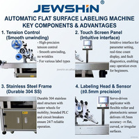 Machine d'étiquetage automatique à surface plane, alimentation par friction pour étiquettes autocollantes, haute vitesse pour cartes, étiquettes, enveloppes, pochettes et sacs