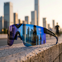 Lunettes de cyclisme polarisées personnalisées TR90 demi-cadre protection UV400 photochromiques légères pour le sport et la course à pied