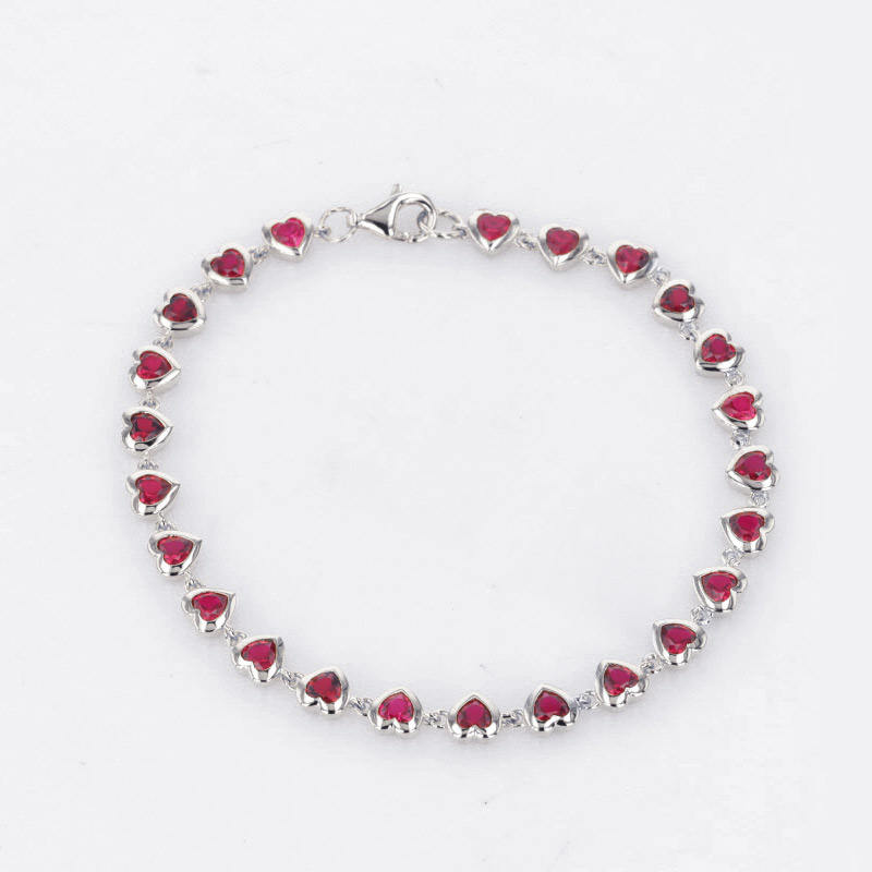 10K White Gold Ruby