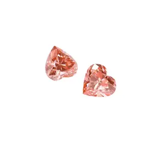CVD 양식 인공 다이아몬드 1.51ct \ vs2 하트 모양의 사랑 핑크 컬러 다이아몬드 IGI 인증서 느슨한 다이아몬드 0.01-5 캐럿