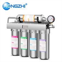 Système de purification d'eau commercial portable manuel sans réservoir HENGZHI à 5 étapes de filtration pour les magasins de boissons et de thé au lait