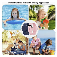 Bracelet étanche pour enfants, lot de 2, silicone souple 10 mm, design discret, léger, compatible avec les traceurs de 1ère/2ème générations