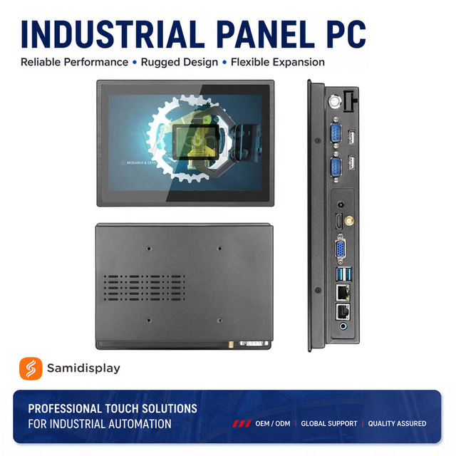 7 10.1 15.6 21.5 32 Inch IP65 Waterproof Capacitive Touch Screen Industrial Monitor Embedded Wall Mount for Kiosk POS