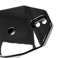 Pour Corvette C8 coupé 2020 + 2 pièces couvercle d'amortisseur panneau de commande de conduite magnétique garniture accessoires de voiture en Fiber de carbone sec