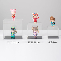 Boîtes en acrylique transparentes pour l'affichage de objets de collection, vitrine de protection anti-poussière pour ballons de baseball, souvenirs, figurines