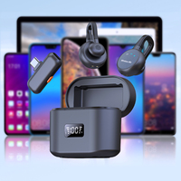 Microphone cravate sans fil 2,4 G à condensateur avec réduction de bruit – Conception invisible à clipser pour vlogging, photographie et utilisation sur ordinateur
