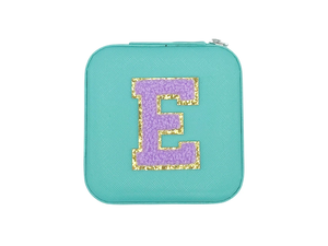 Luxury Square Velvet Spliced Jewelry <b>Box</b> Multi-color Zipper Design Custom Logo <b>Mini</b> Portable Travel Organizer for Ornaments - Product Image 4