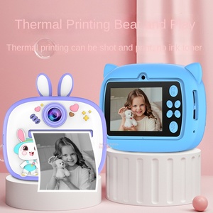 Taşınabilir çocuklar tek çekim Mini fotoğraf anında kamera 1080p çözünürlük sınır ötesi termal kağıt dijital Video kamera CMOS MicroSD - Product Image 4