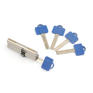 Châu âu đơn/đôi mở xi lanh rắn rãnh Lỗ mộng xi lanh khóa với Brass Key - Product Image 5