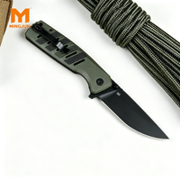Couteau pliant de haute qualité en acier D2, manche G10, 20 cm de longueur totale, OEM, couteau de poche pour le camping en plein air, EDC