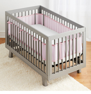 Wholesale 3D Breathable Mesh Fabric Baby <strong>Crib</strong> Liner New Popular <strong>Classic</strong> Baby Bed Bumper Woven with 200TC Thread Count - Product Image 6