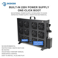 Système de refroidissement par eau silencieux OC-BC28 à 12 ventilateurs, radiateur pour PC, armoire de serveur, 4000W, 25dBA, boîtier d'ordinateur