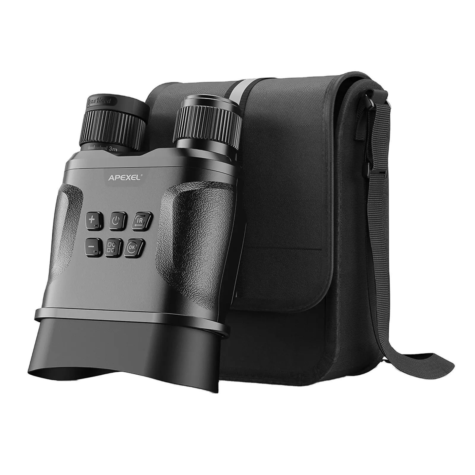 Apexel NV001 цифровой бинокль ночного видения IR красный 720P HD Запись дальность ночного видения бинокль для охоты