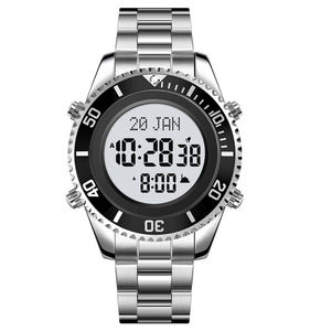 Montre boussole Direction prière Skmei 2141 AZAN montre Qibla temps Athan montre numérique islamique hommes montre - Product Image 2