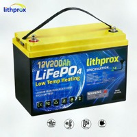 Batterie LiFePO4 rechargeable 12V 200AH Grade A pour pêche à la traîne 6000+ cycles profonds RV RS485 Smart BMS Prise Anderson CE RoHS IP67 OEM ODM