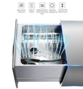 Lavastoviglie a cassetto 8 set elettrodomestici da cucina principali per lavastoviglie da incasso automatici - Product Image 4