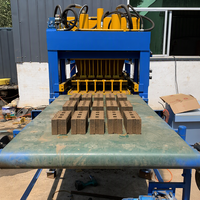 Équipement de compactage hydraulique pour briques de terre rouge SHM4-10, machine de moulage automatique pour blocs d'argile.
