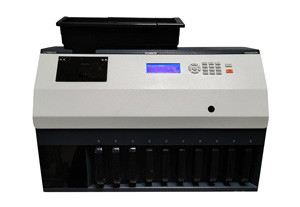 WT-90 USD Euro đồng xu <span class=keywords><strong>SORTER</strong></span> lên đến 10 ngăn kéo khác nhau mệnh giá tiền xu phân loại máy - Product Image 3