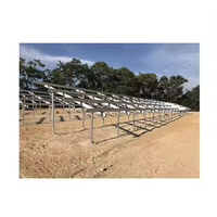 Système de montage au sol galvanisé à chaud en zinc-aluminium-magnésium/acier, léger, haute résistance et adaptatif aux pentes, pour la montagne