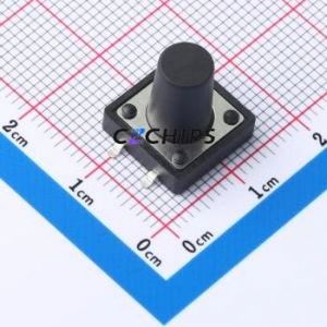 KH-12X12X13H-SMT-<b>D</b> Tactile Switch SMD-4P,12x12mm Switch ( Switch Length: 12mm )( Switch Width: 12mm )( Switch Height: 13mm ) - Product Image 1